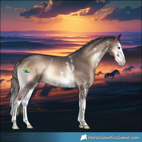Horse Color:Liver Red Onyx Mushroom Sabino Splash 