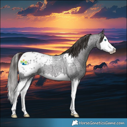 Horse Color:Smoky Blue Roan Splash Blanket 