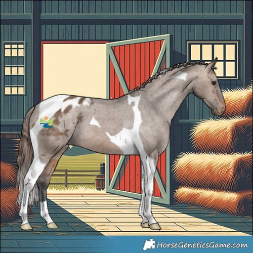 Horse Color:Brown Dun Tobiano Appaloosa 