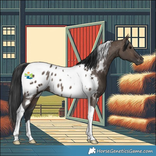 Horse Color:Brown Dun Tobiano Appaloosa Rabicano 