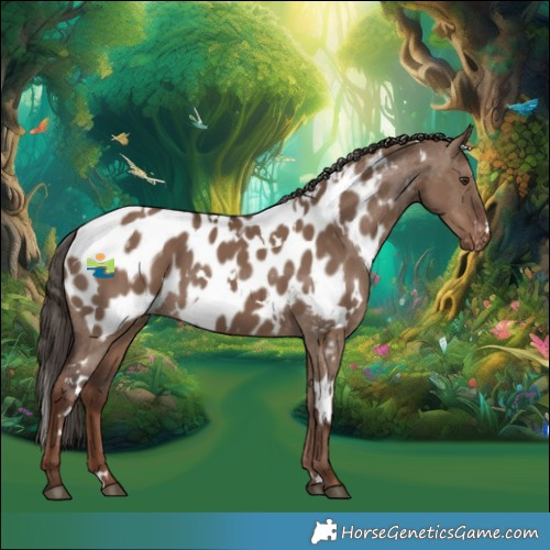 Horse Color:White Spotted Liver Red Dun Near Leopard 