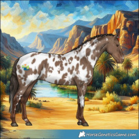 Horse Color:White Spotted Liver Red Dun Appaloosa 