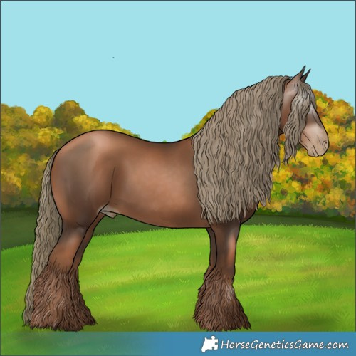 Horse Color:Gray Liver Chestnut Pearl Mushroom