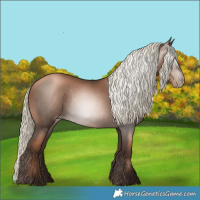 Horse Color:Gray Liver Chestnut Pearl Mushroom 