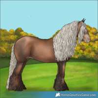 Horse Color:Gray Liver Chestnut Pearl Mushroom