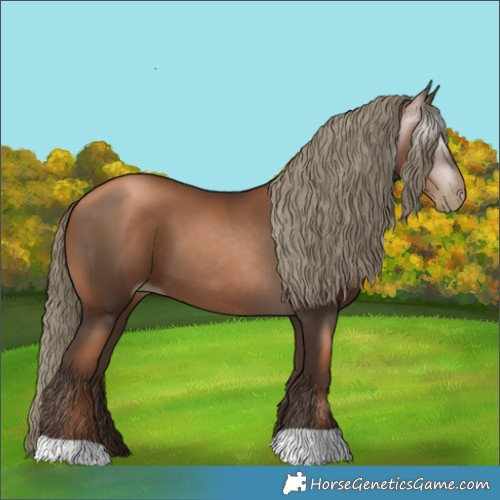 Horse Color:Gray Liver Chestnut Pearl Mushroom 