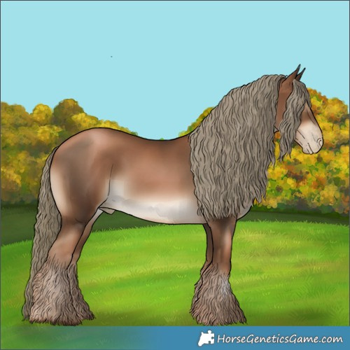 Horse Color:Gray Liver Chestnut Pearl Mushroom