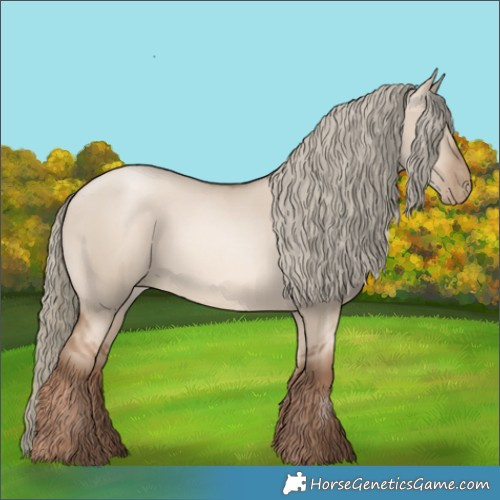 Horse Color:Liver Red Dun Pearl Mushroom Rabicano