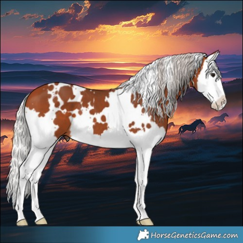 Horse Color:White Spotted Silver Bay Splash