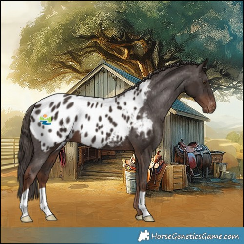 Horse Color:Liver Chestnut Appaloosa 