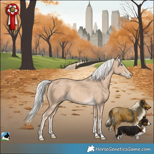 Horse Color:Silver Perlino 