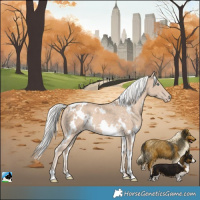 Horse Color:White Spotted Silver Perlino 