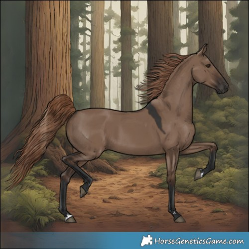 Horse Color:Liver Red Dun 