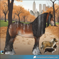 Horse Color:Powder White Brown 