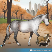 Horse Color:Gray Silver Brown Tobiano 