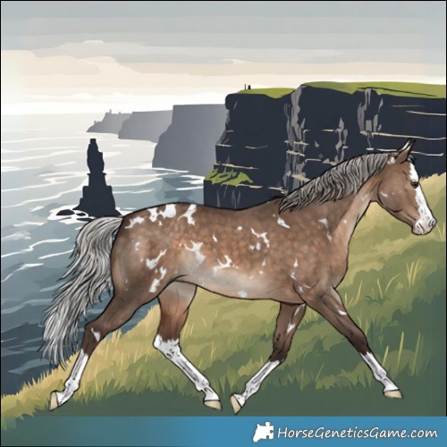 Horse Color:White Spotted Silver Brown Dun Splash