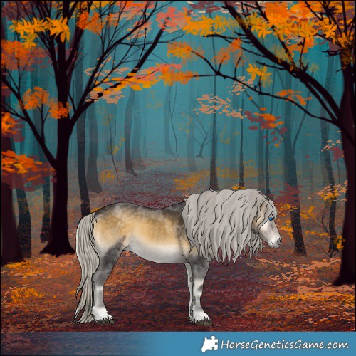 Horse Color:Silver Smoky Blue Onyx Merle
