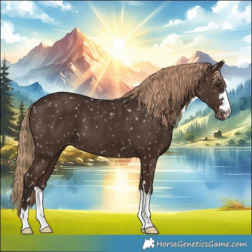 Horse Color:Liver Chestnut Appaloosa 
