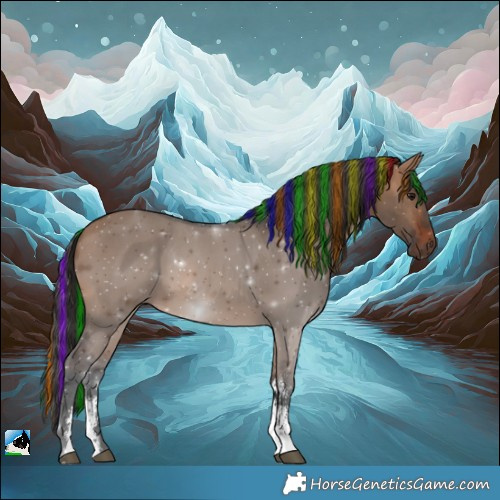 Horse Color:Painted Bay Dun Sabino 