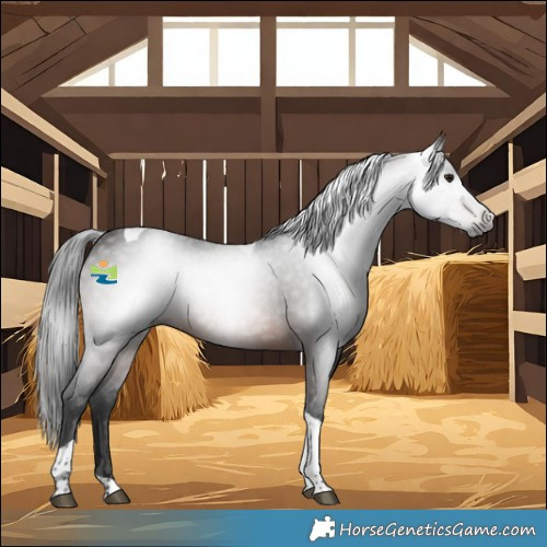 Horse Color:Gray Brown Tobiano 