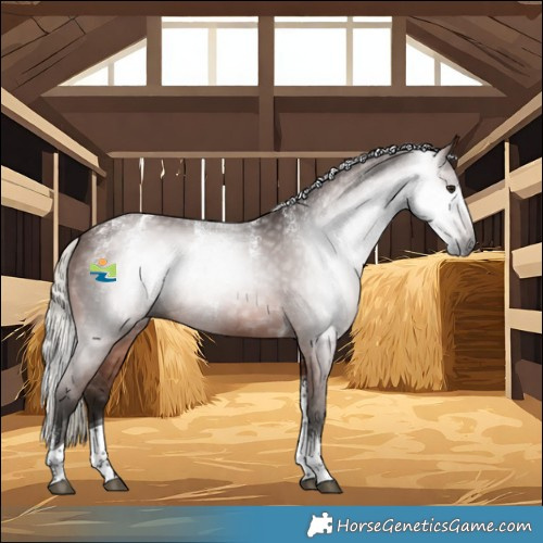 Horse Color:Powder White Gray Silver Brown Tobiano 