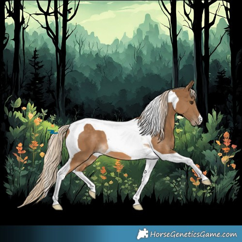 Horse Color:Chocolate Palomino Tobiano 