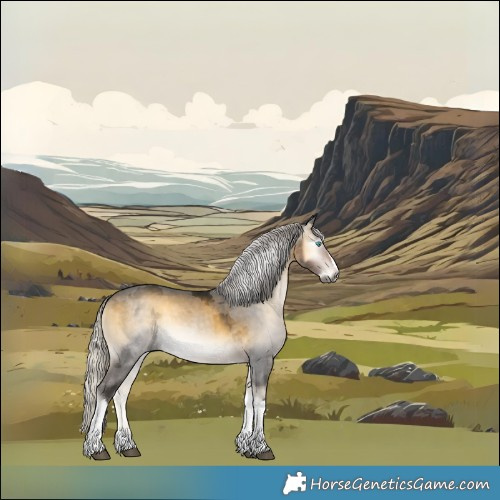 Horse Color:Gray Silver Buckskin Onyx Merle Splash Tobiano 