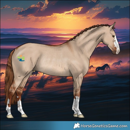 Horse Color:Red Dun Rabicano 