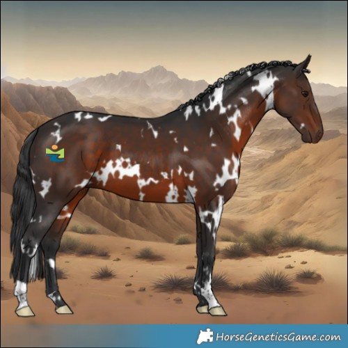 Horse Color:White Spotted Brown Mushroom
