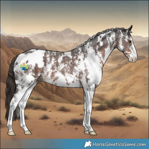 Horse Color:White Spotted Liver Chestnut Sabino 