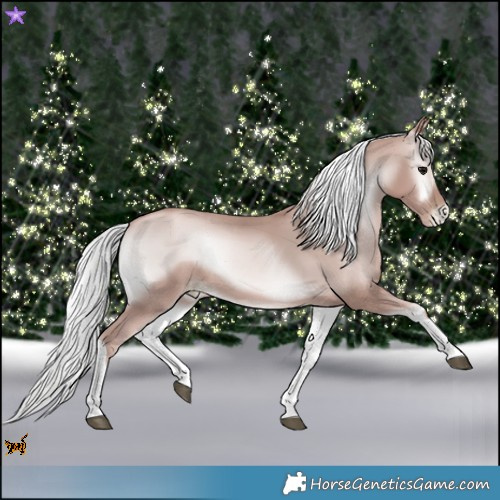 Horse Color:Platinum Silver Blue Onyx Pearl Tobiano 