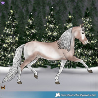 Horse Color:Platinum Silver Blue Onyx Pearl Tobiano 