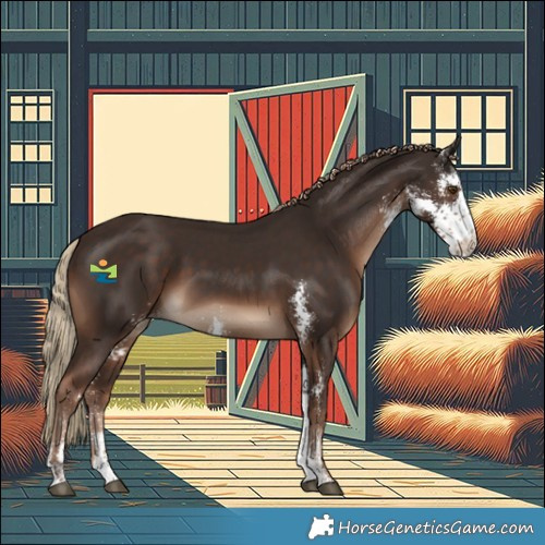 Horse Color:Liver Chestnut Sabino 