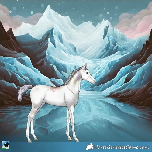 Horse Color:Nacre Silver Sable Champagne Ice Onyx Sabino Splash Frame Appaloosa