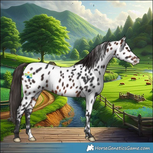 Horse Color:Bay Appaloosa
