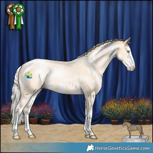 Horse Color:White Spotted Silver Classic Cream Champagne Pearl 