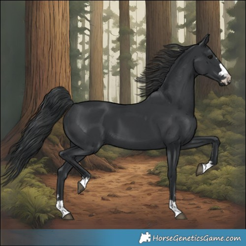 Horse Color:Black 