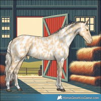 Horse Color:Palomino Near Leopard  and Palomino Near Leopard 