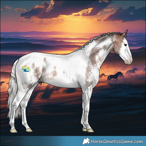 Horse Color:Silver Bay Sabino Splash Tobiano Blanket Rabicano 
