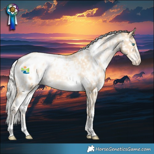 Horse Color:White Spotted Silver Bay Snowdrop Dun Blanket 