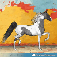 Horse Color:Smoky Blue Roan Tobiano 