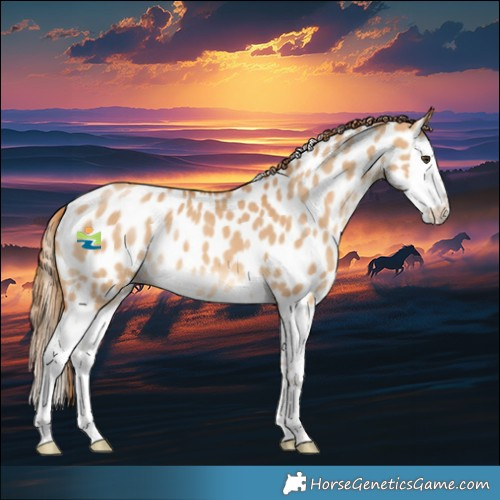 Horse Color:Red Dun Splash Appaloosa 