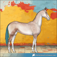Horse Color:Painted Blue Onyx Pearl 