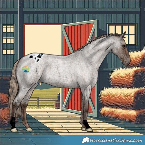 Horse Color:Liver Red Dun Ice Roan Appaloosa 