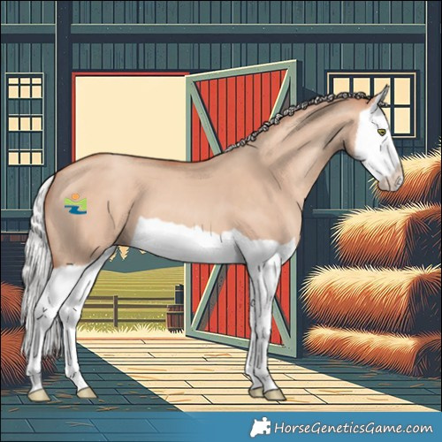 Horse Color:Silver Sable Champagne Dun Splash 