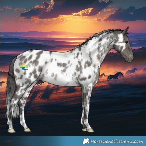 Horse Color:White Spotted Grullo Appaloosa Rabicano 