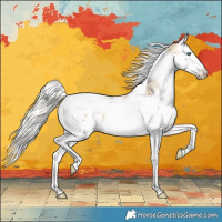 Horse Color:Silver Sable Cream Champagne Splash Tobiano Blanket 
