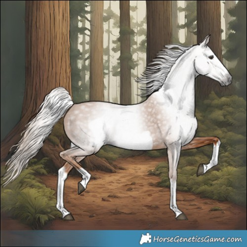 Horse Color:Gray Chestnut Splash Frame 