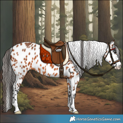 Horse Color:Bay Appaloosa