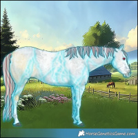 Horse Color:Painted Thunderstruck Silver Grullo Chinchilla Ice Splash Tobiano 